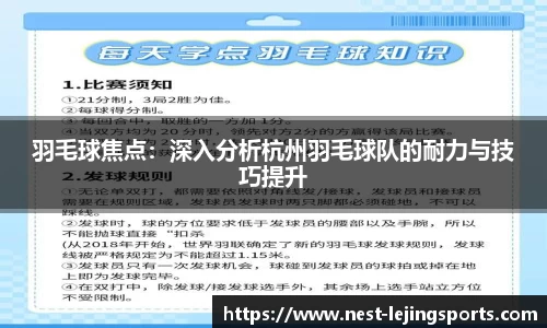 羽毛球焦点：深入分析杭州羽毛球队的耐力与技巧提升